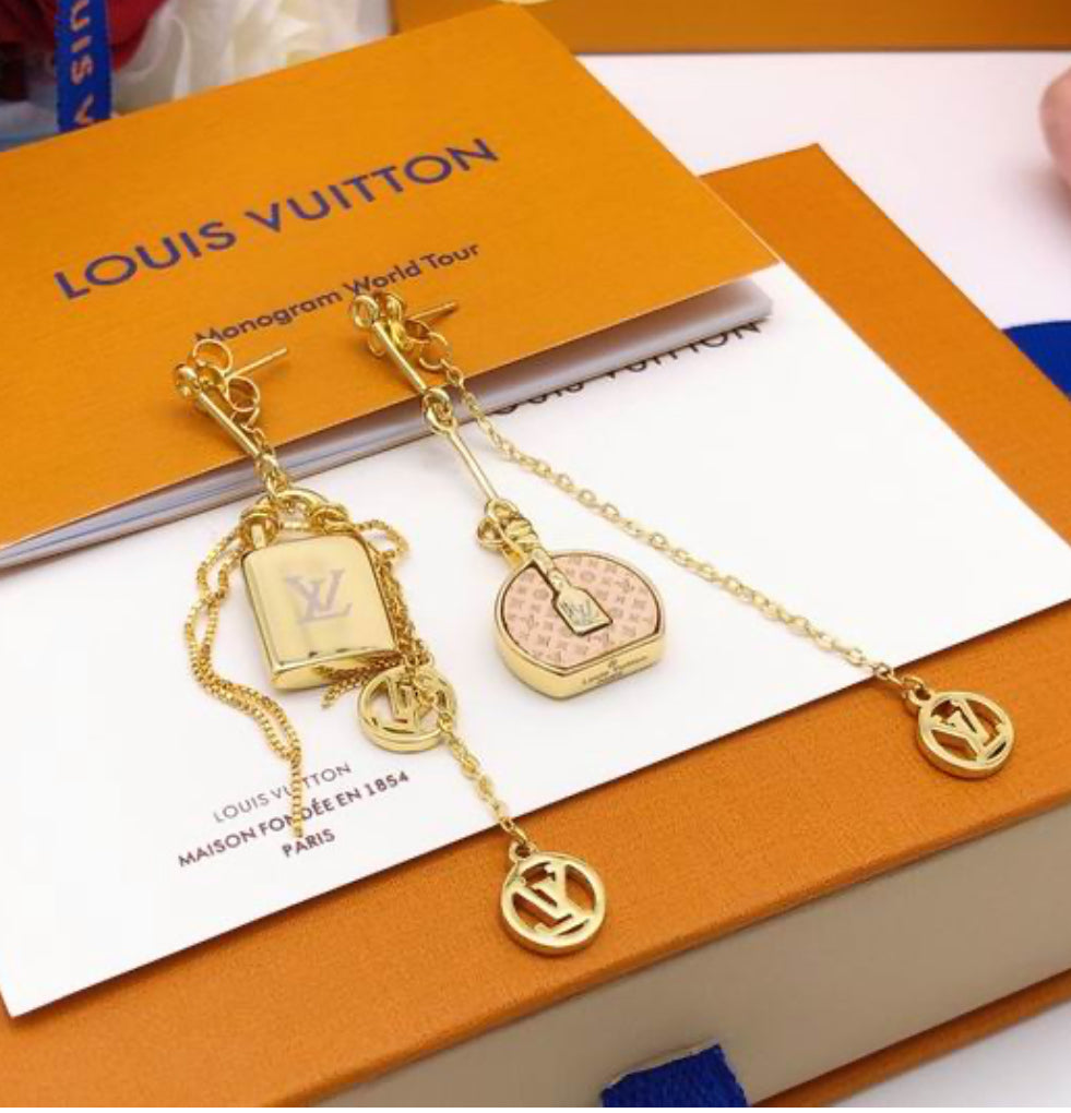 Lv Tiny Bag Earrings