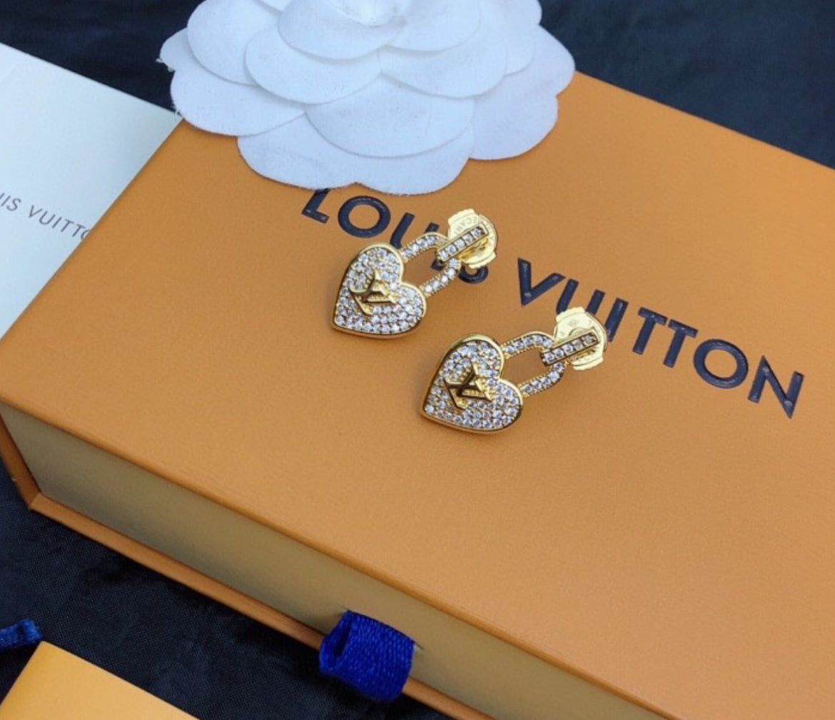 LV Tiny Heart Earrings