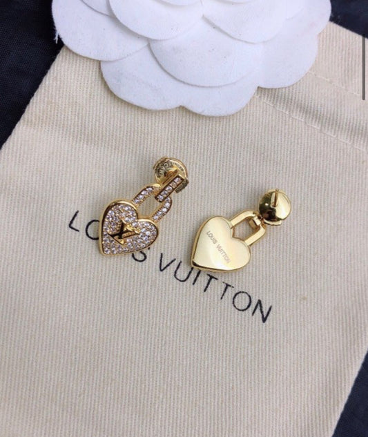 LV Tiny Heart Earrings